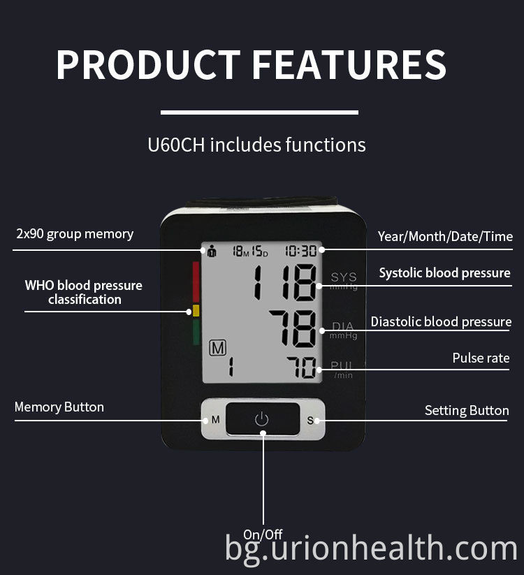 Одобрен от FDA цифров монитор за кръвно налягане FDA Approved Digital Blood Pressure Monitor